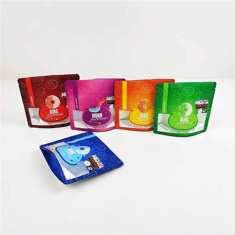 la stagnola della prova dell'odore dello SGS di 14g CBD insacca la borsa d'imballaggio gommosa di 80mic Mylar