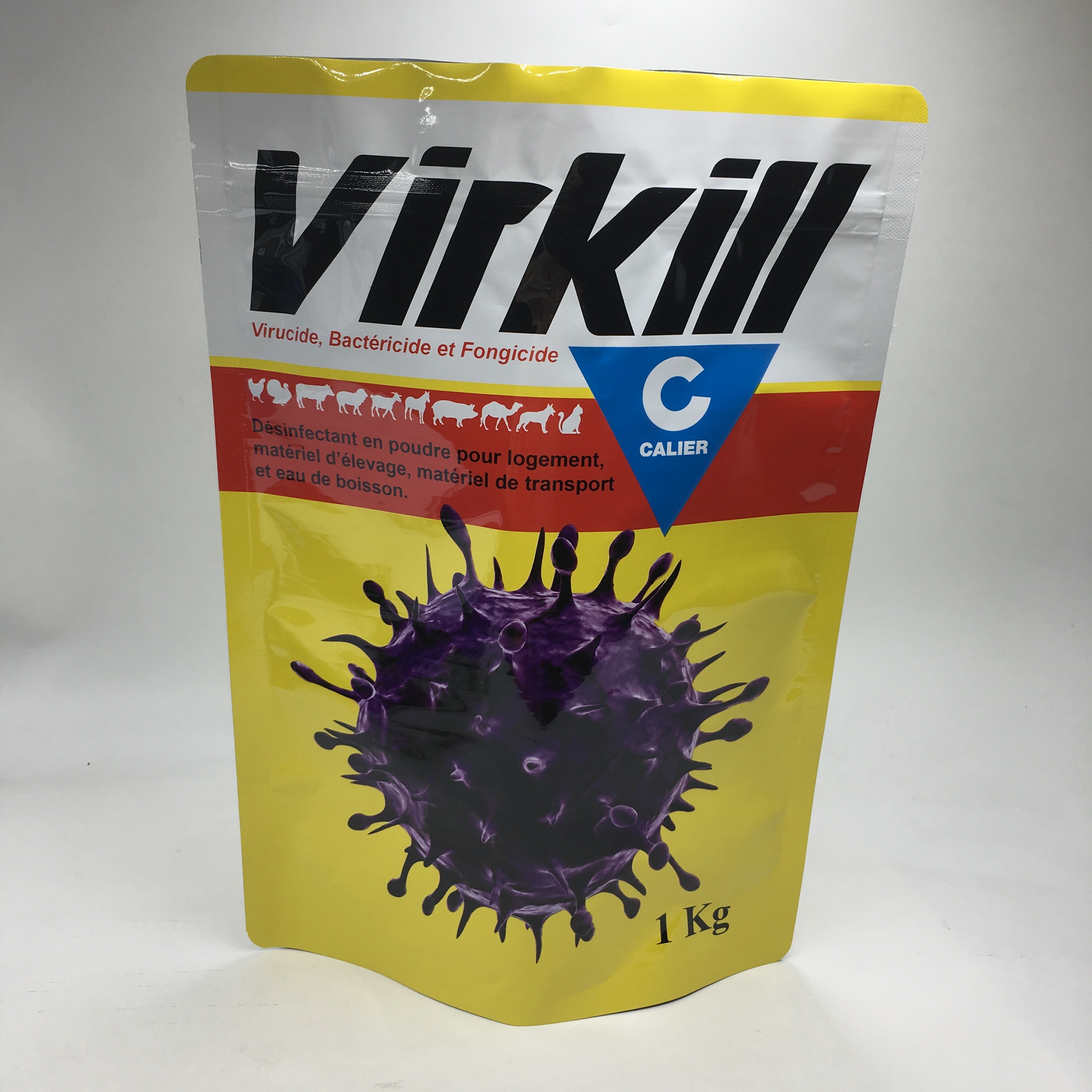 Il supporto sull'imballaggio di stoccaggio dell'alimento della polvere del proteina del siero laminato composto del di alluminio insacca le borse di polvere a chiusura lampo dell'alimento 1kg