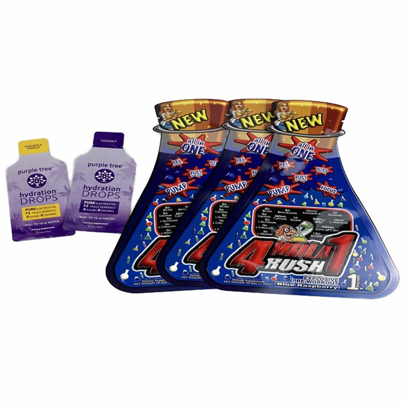 Digital che stampa la piccola bustina gommosa di plastica del burro di arachidi del sacchetto dello spuntino delle borse di piano di forma su ordinazione CBD Candy