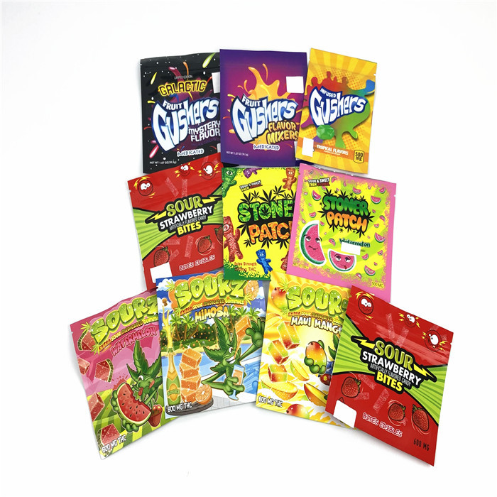 La chiusura lampo su ordinazione di tocco morbido ha stampato il supporto della prova dell'odore sulla saldatura a caldo resistente Matte Weed Design Mylar Bags di plastica del bambino