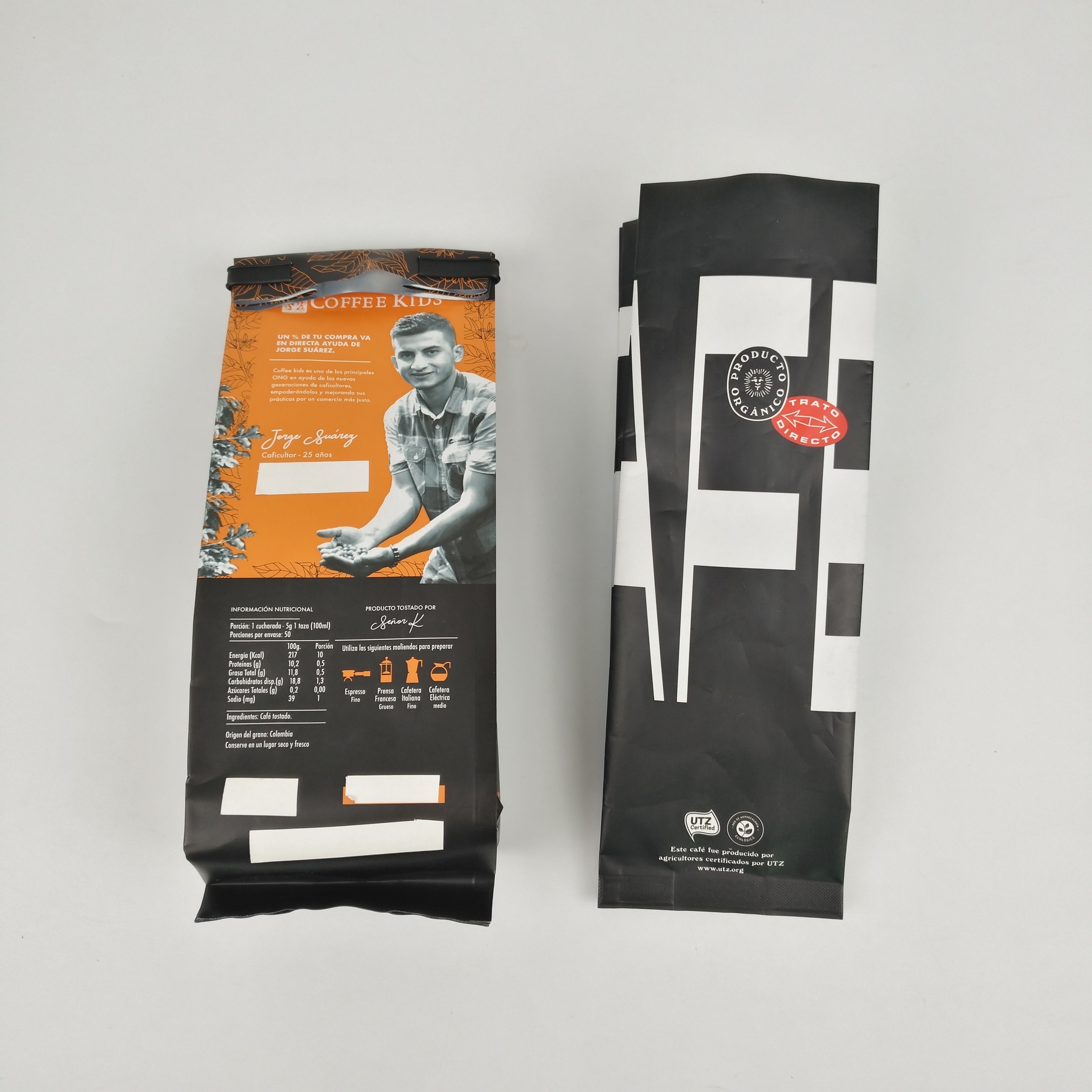 borsa laterale della chiusura lampo del rinforzo del PE dello SGS 12C della borsa dell'imballaggio del fondo piatto di 200mic CMYK