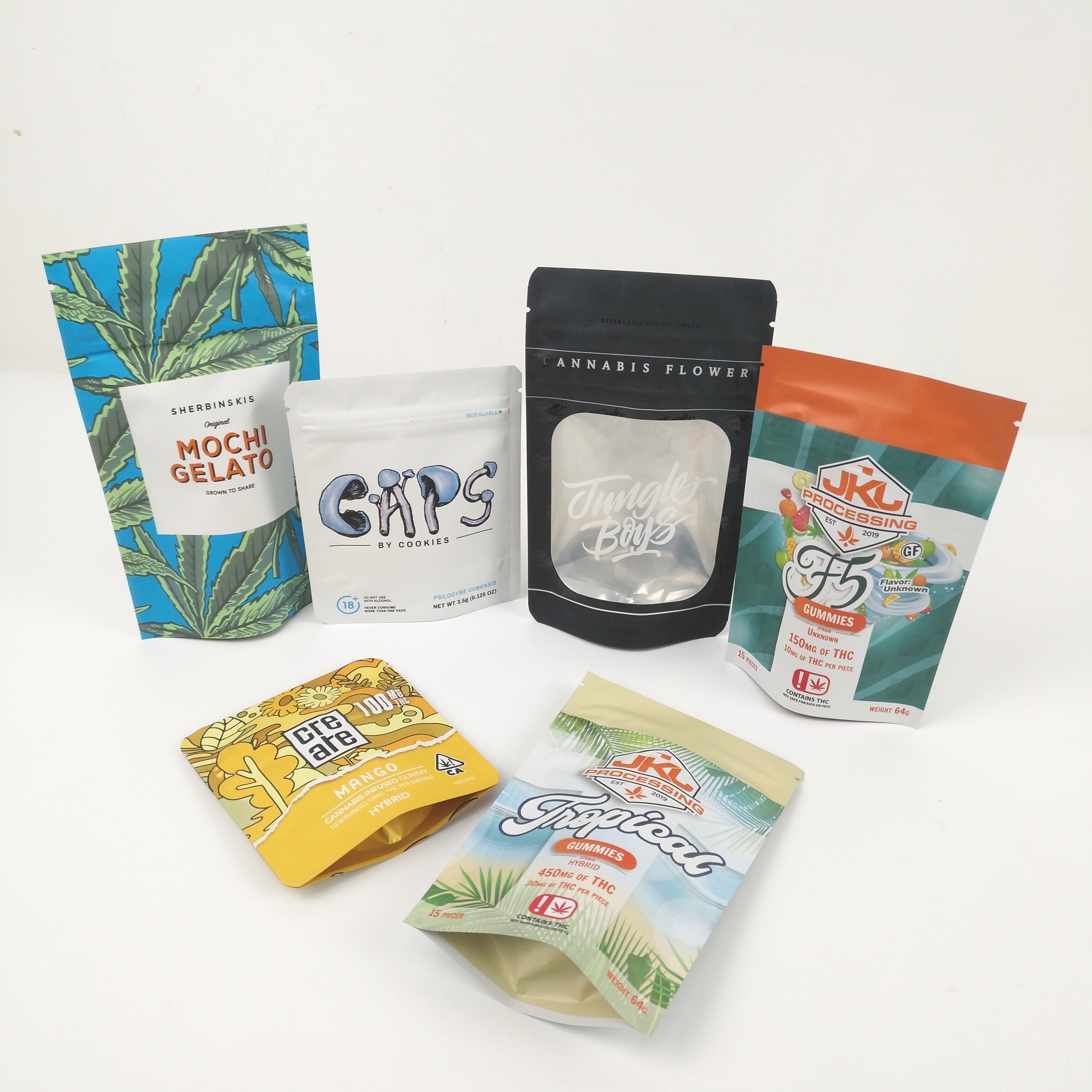 Sacchetto della chiusura lampo di Doypack di incisione di CMYK 200mic Matte Aluminum Foil Pouches VMPET