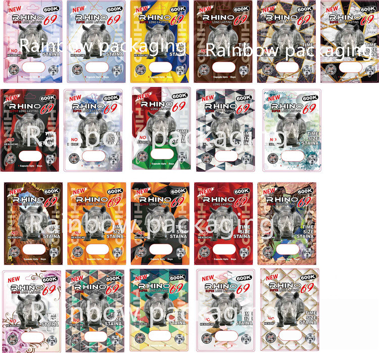 Pallottola rigida 120mic del recipiente di plastica di CMYK Rox per la capsula sessuale di potenziamento