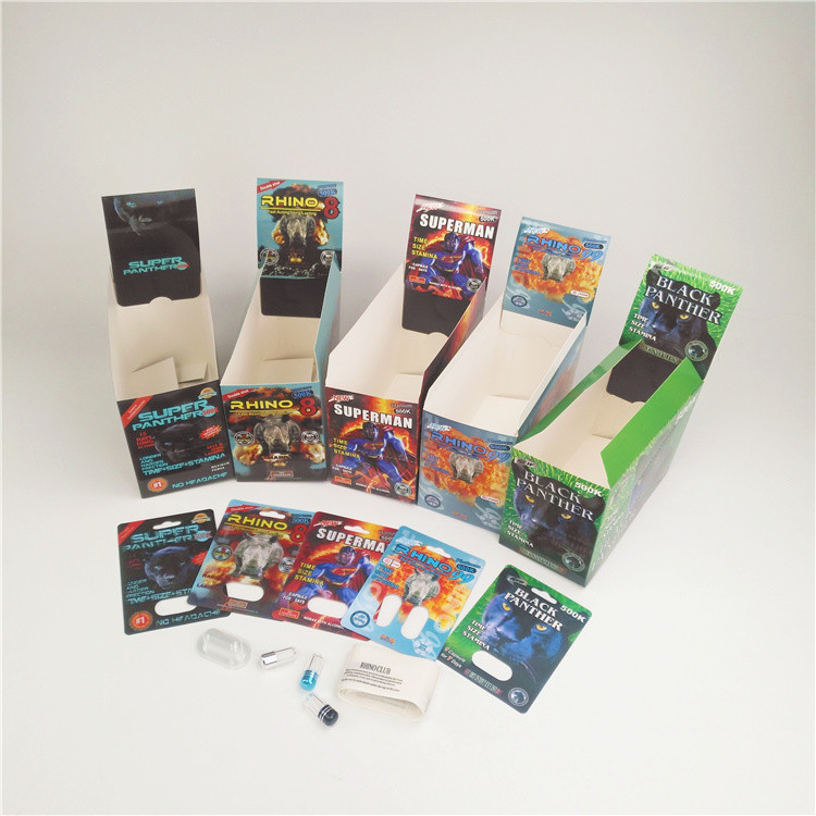 carta Pantone CYMK CMRK della bolla della pillola del rinforzatore 90mic con la scatola di presentazione