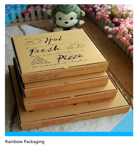 Porti via l'imballaggio del contenitore di carta di pizza pieghevole con la superficie di stampa