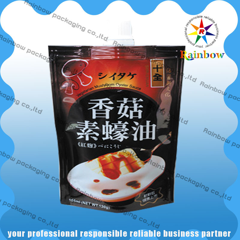 commestibile d'imballaggio Tre-sigillato della borsa dello spuntino di stampa colorata di plastica per lo spuntino/spezie