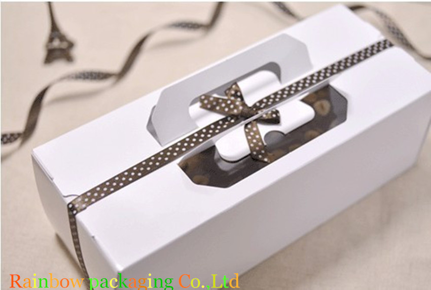 Maniglia d'imballaggio Matt del contenitore di cioccolato puro della finestra/laminazione riciclabili di lucentezza