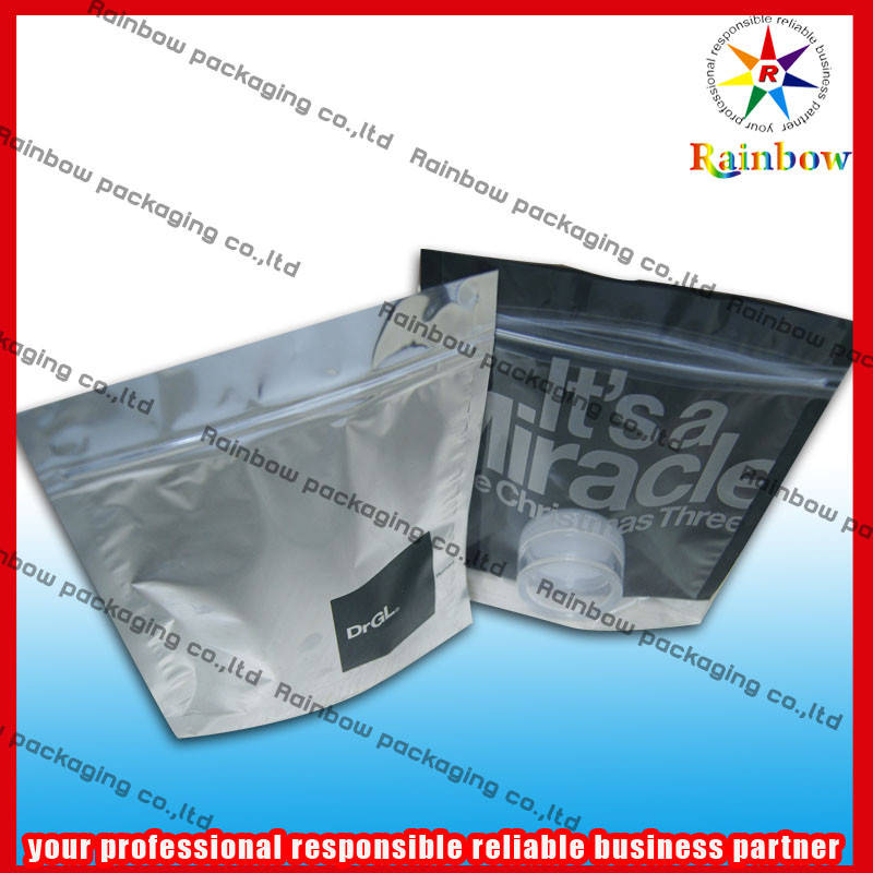 Stia sulla stampa variopinta d'imballaggio cosmetica della borsa con la chiusura lampo