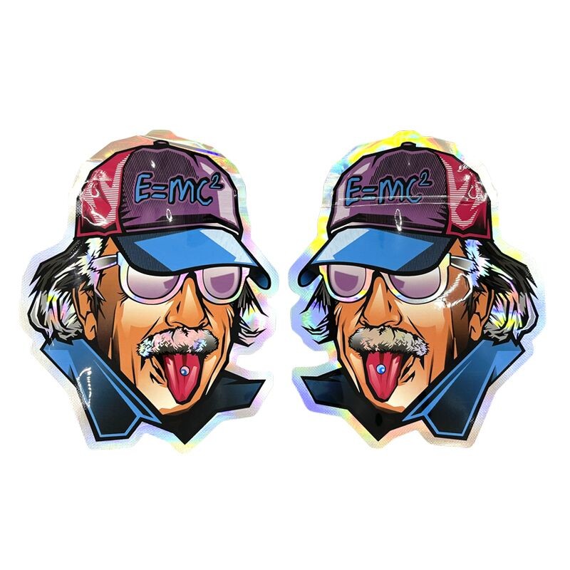 Il tocco morbido Mylar sventa Mini Pouches Die Cut Round a forma di con la chiusura lampo