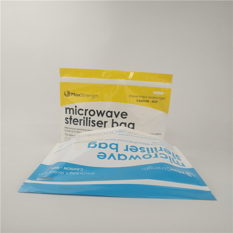 Borsa d'imballaggio del supporto su del sacchetto della tazza degli alimenti per bambini mensili lucidi di sterilizzazione