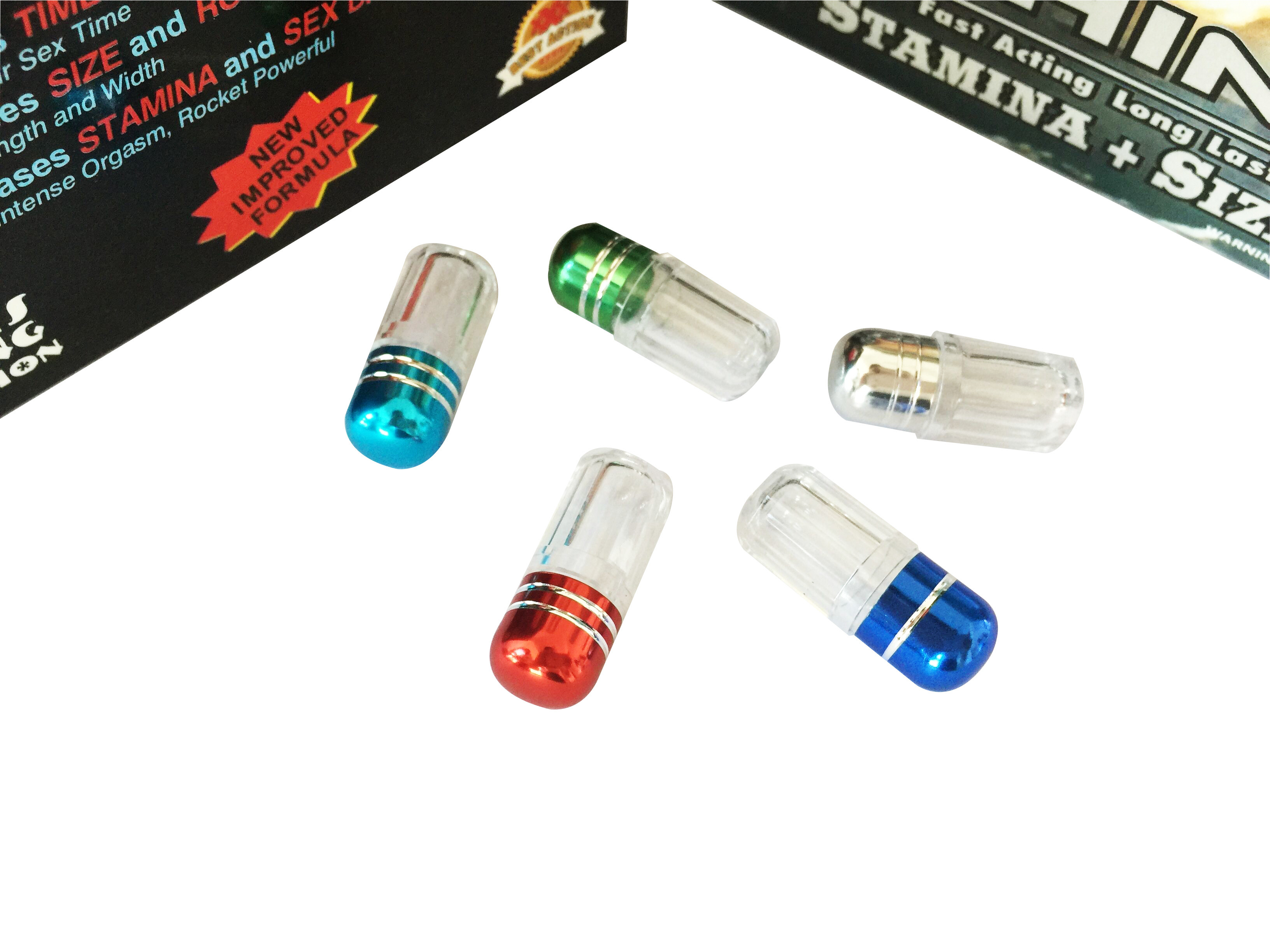 Il rinoceronte rosso 69 capsule dell'ingrandimento del pene stona le bottiglie di plastica della medicina delle pillole sesso/della pallottola