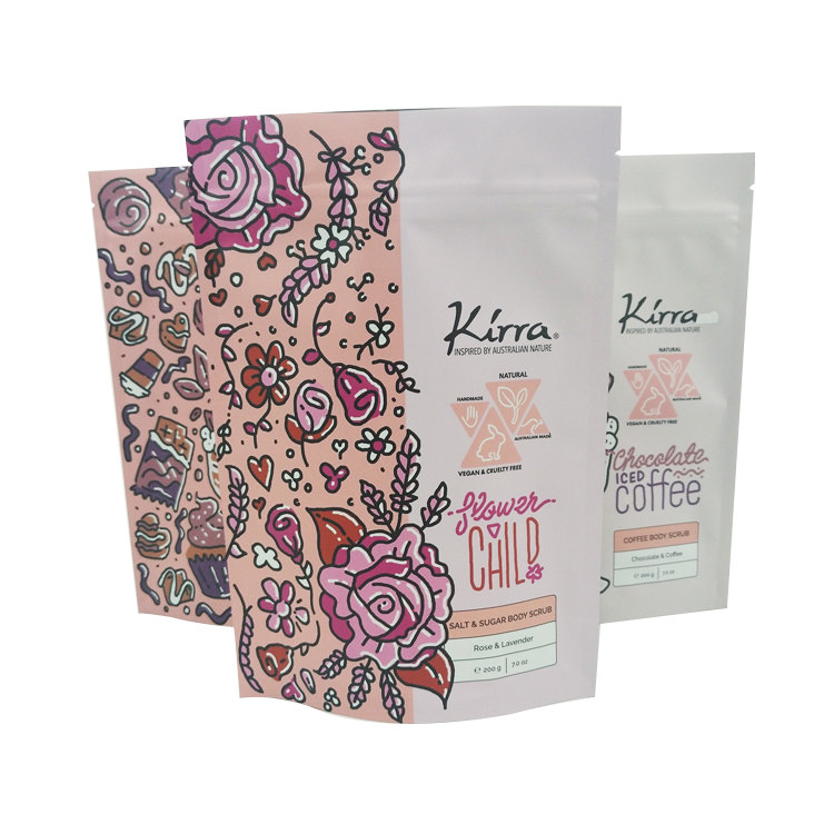 l'ente d'imballaggio cosmetico del cioccolato della moca di MOPP VMPET della borsa di 10C CMYK sfrega