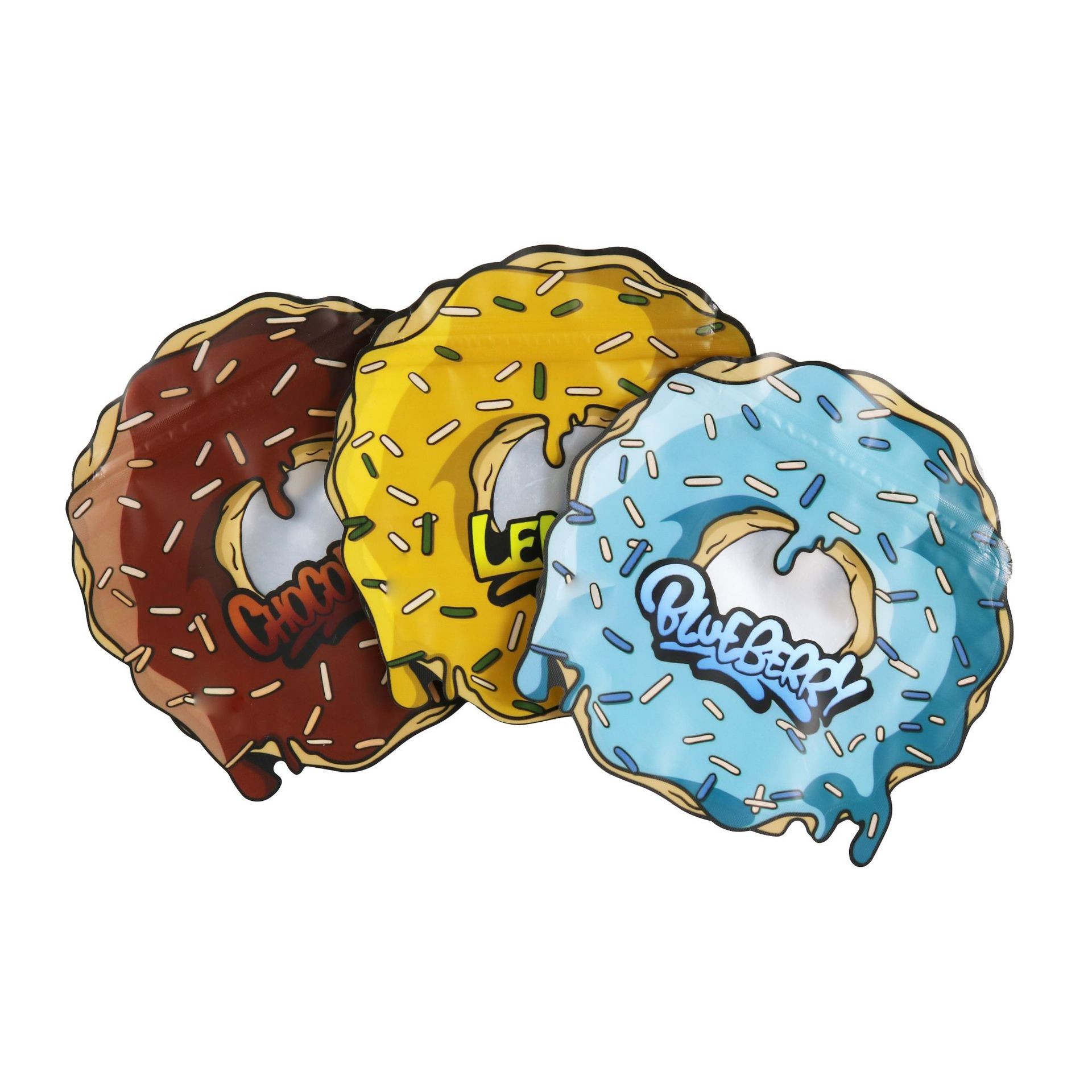 L'abitudine tagliata risigillabile irregolare della borsa di Mylar del cerchio rotondo modella 3,5 7 grammi