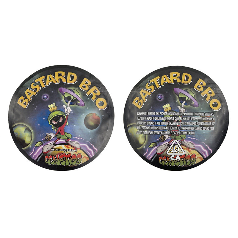 Il cerchio misto Edibles ha tagliato la prova a stampo tagliente d'imballaggio 3.5g dell'odore della borsa della stagnola a forma di di Mylar