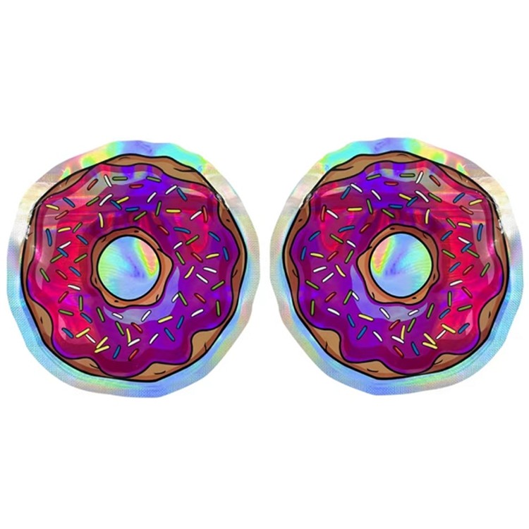 Borse olografiche 3.5G di forma rotonda dei semi di fiore dei sacchetti di plastica di Mylar Edibles della prova dell'odore