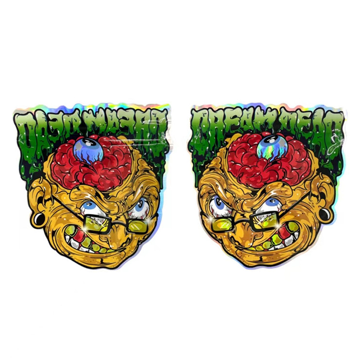 La serratura risigillabile irregolare Mylar dello zip insacca il sacchetto di plastica di Candy