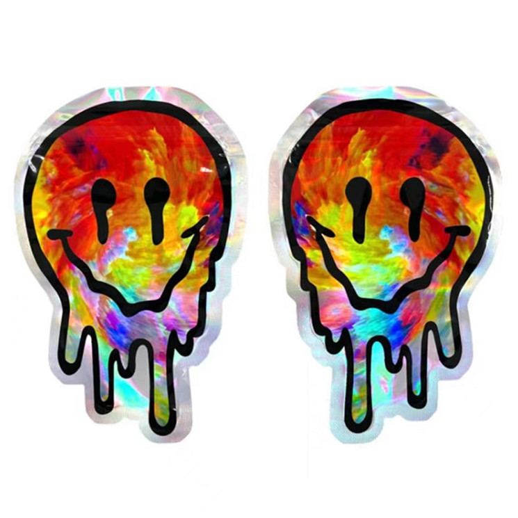 forma irregolare risigillabile di imballaggio per alimenti di Mylar della chiusura lampo di 3.5g 7g per il biscotto di Candy