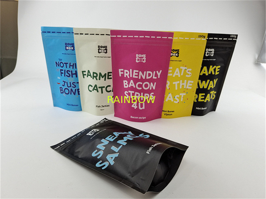 Bio- supporto stampato su ordinazione variopinto riutilizzabile dell'alimento per animali domestici della borsa di carta kraft sul sacchetto