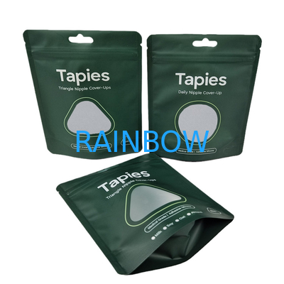 Fornitura di fabbrica Riutilizzabile sigillato Mylar Nipple Patch sacchetto di imballaggio carta stampata personalizzata sacchetti antiodore con logo