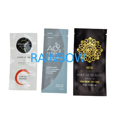 Sachet cosmetico per la cura della pelle Crema per il viso Lozione per la pulizia della pelle Imballaggio campione 1ml 2ml 5ml 10ml Sacchetto di plastica