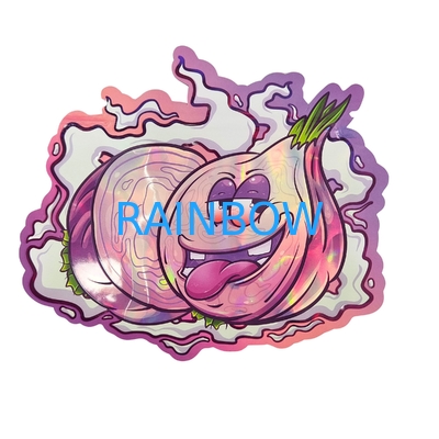 Sacchetti in Mylar Olografici Soft Touch con Zip per Caramelle Erbe Fiori Secchi Gommose Biscotti Zucchero Confezionamento a Prova di Bambino