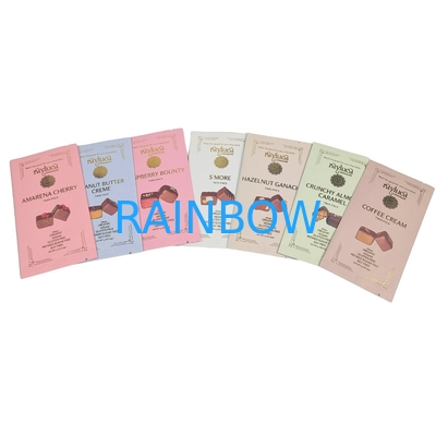 Stampa su misura Riciclabile Piccolo Sigillo termico di qualità alimentare Spessore Colorato Sacchetto di noccioline per alimenti Pacchetto di biscotti Sacchetti per snack Pacchetto