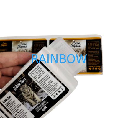 PVC adesivo vinile PVC adesivo di carta impermeabile UV ologramma stampato etichetta adesiva in rotoli etichette di imballaggio