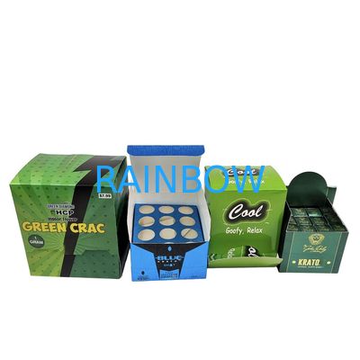 Carta Kraft riciclabile Cartone Kraft Kraft per snack per biscotti Bar energetica Cartone cosmetico Contatore di visualizzazione Imballaggio Spugna