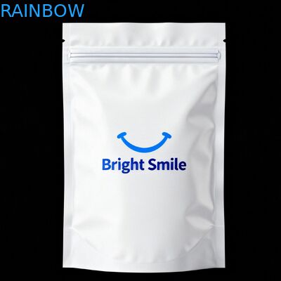 Sacchetto di imballaggio per l'allineatore ortodontico personalizzato con cerniera chiudibile e materiale alimentare in dimensioni personalizzabili